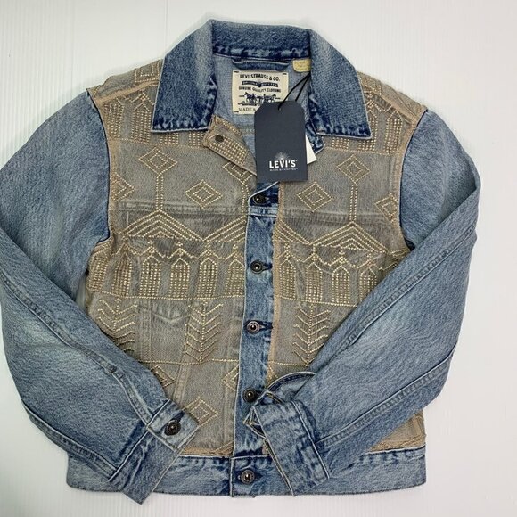 Levis Made & Crafted Denim Jacket Size Small Heirloom Lace Trucker NWT Heirloom - Picture 4 of 11